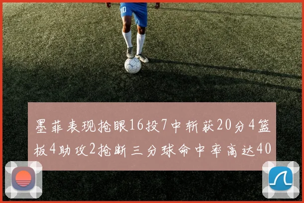 墨菲表现抢眼16投7中斩获20分4篮板4助攻2抢断三分球命中率高达40